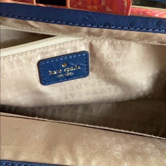 Kate Spade ostrich leather satchel VICTORIA FALLS Madeline - Picture 8 of 12